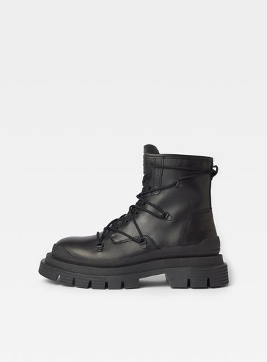 Lintell Contrast Sole Hiker Leather Boots